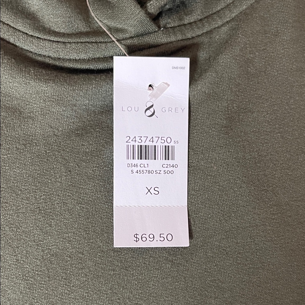 Lou & Grey Olive Green Hooded Pullover Dress - Picture 5 of 5
